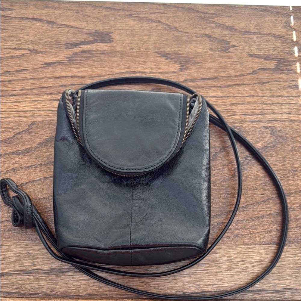 HOBO Black Crossbody Bag with Elegant Design